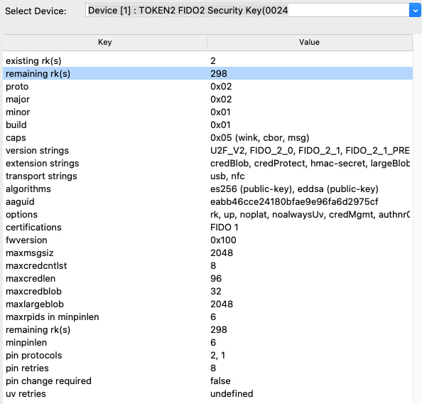 FIDO2.1 Security Key Management Tool for macOS – User Guide