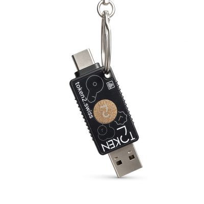 Token2 PIN+ Dual Ace R3.4 - NFC FIDO2.1 Security Key with Metal Frame